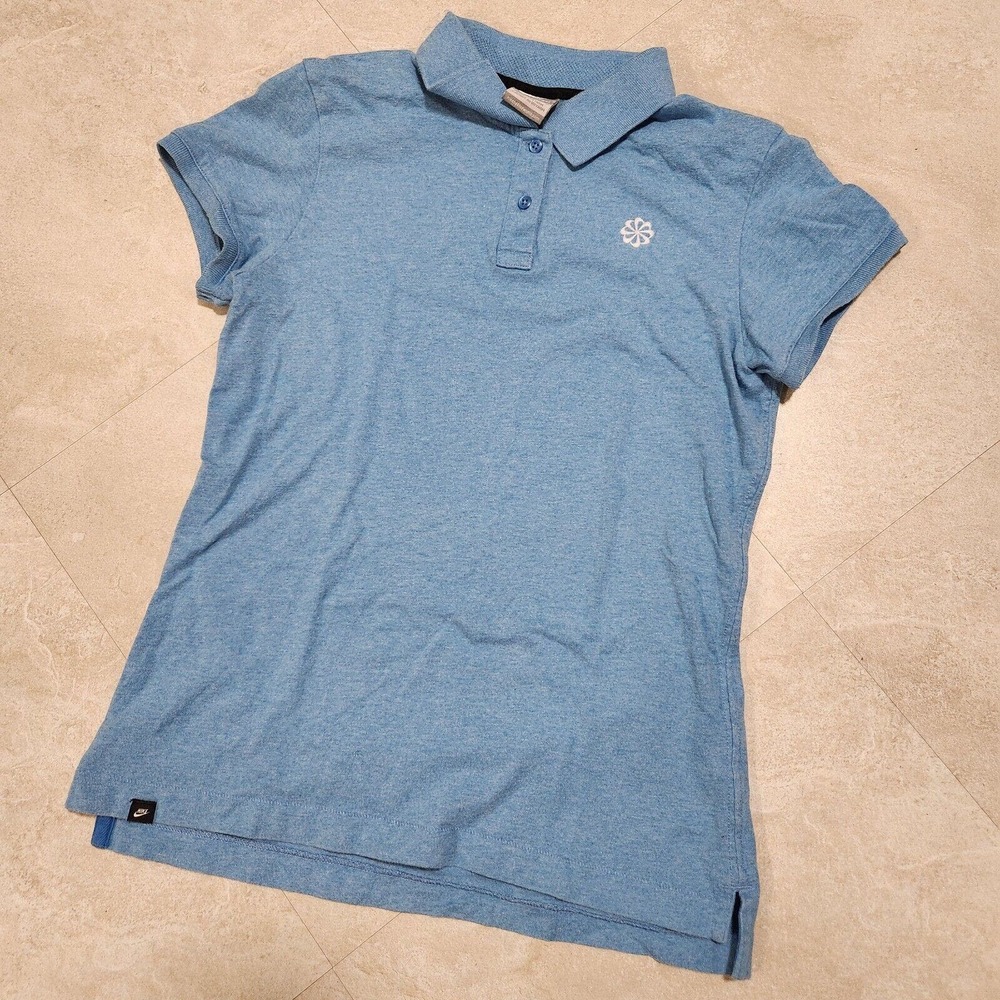 Light Blue Women's Polo Top - Unbranded